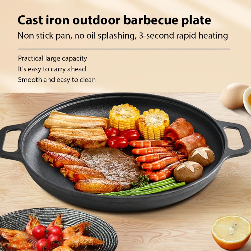 Cast Iron Frying Pan Non-stick - огляд і ціна Danish Pancake Pan