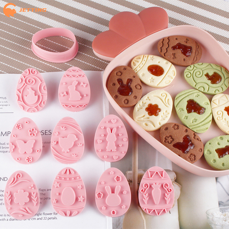 (New) 9Pcs/Set Easter Rabbit B - огляд і ціна Bunny Cake Mold