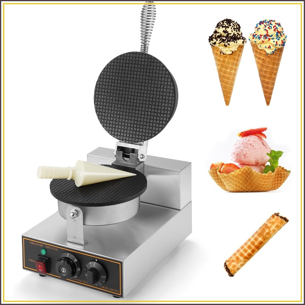 1200W Commercial Waffle Cone M - огляд і ціна Waffle Cone Maker