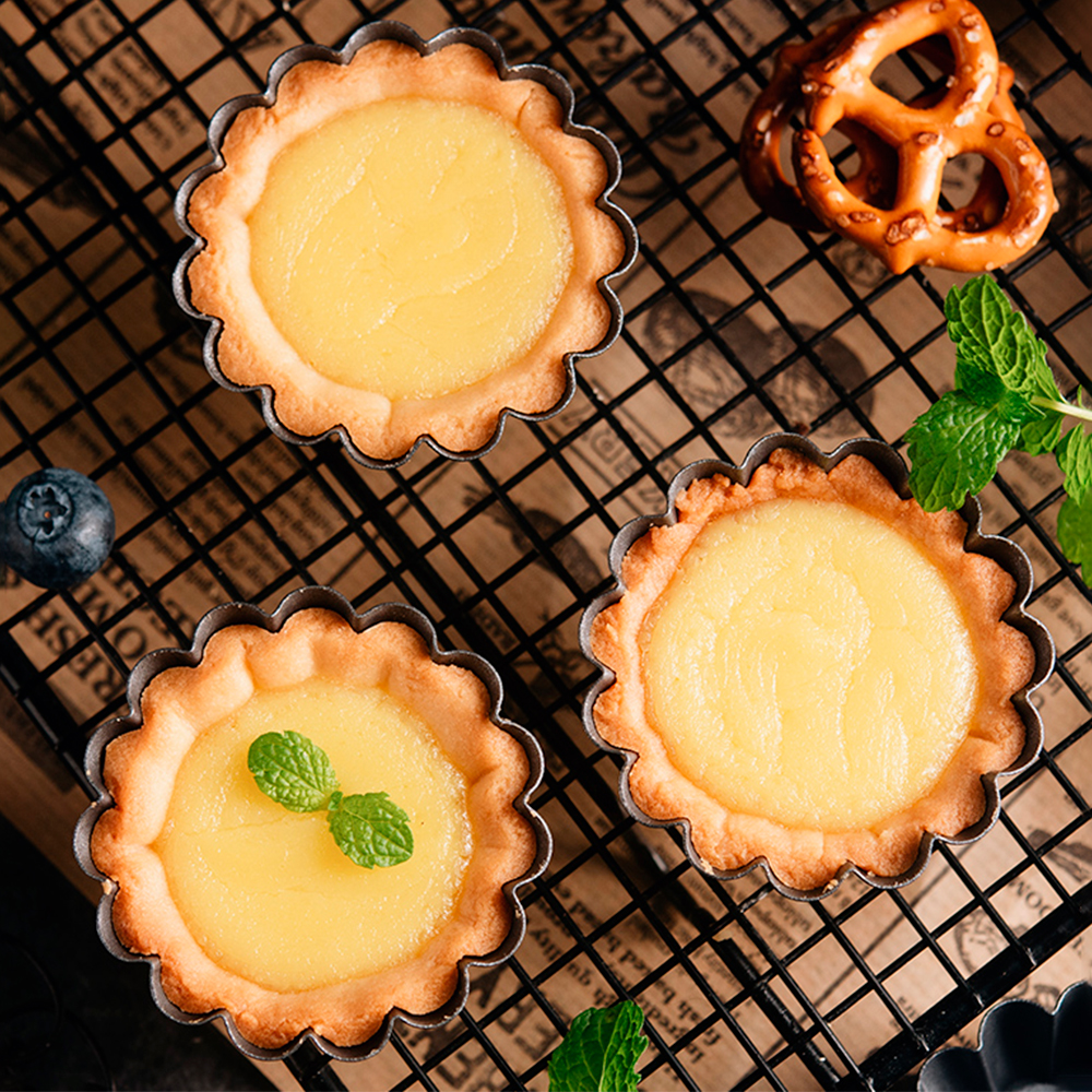 12Pcs Pan Mold Tart Quiche Fla - огляд і ціна Egg Waffle Pan