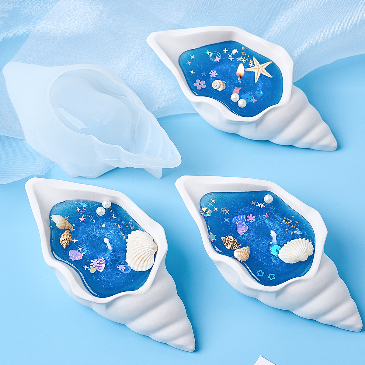 Conch Candle Jar Silicone Mold - огляд і ціна Potsticker Mold