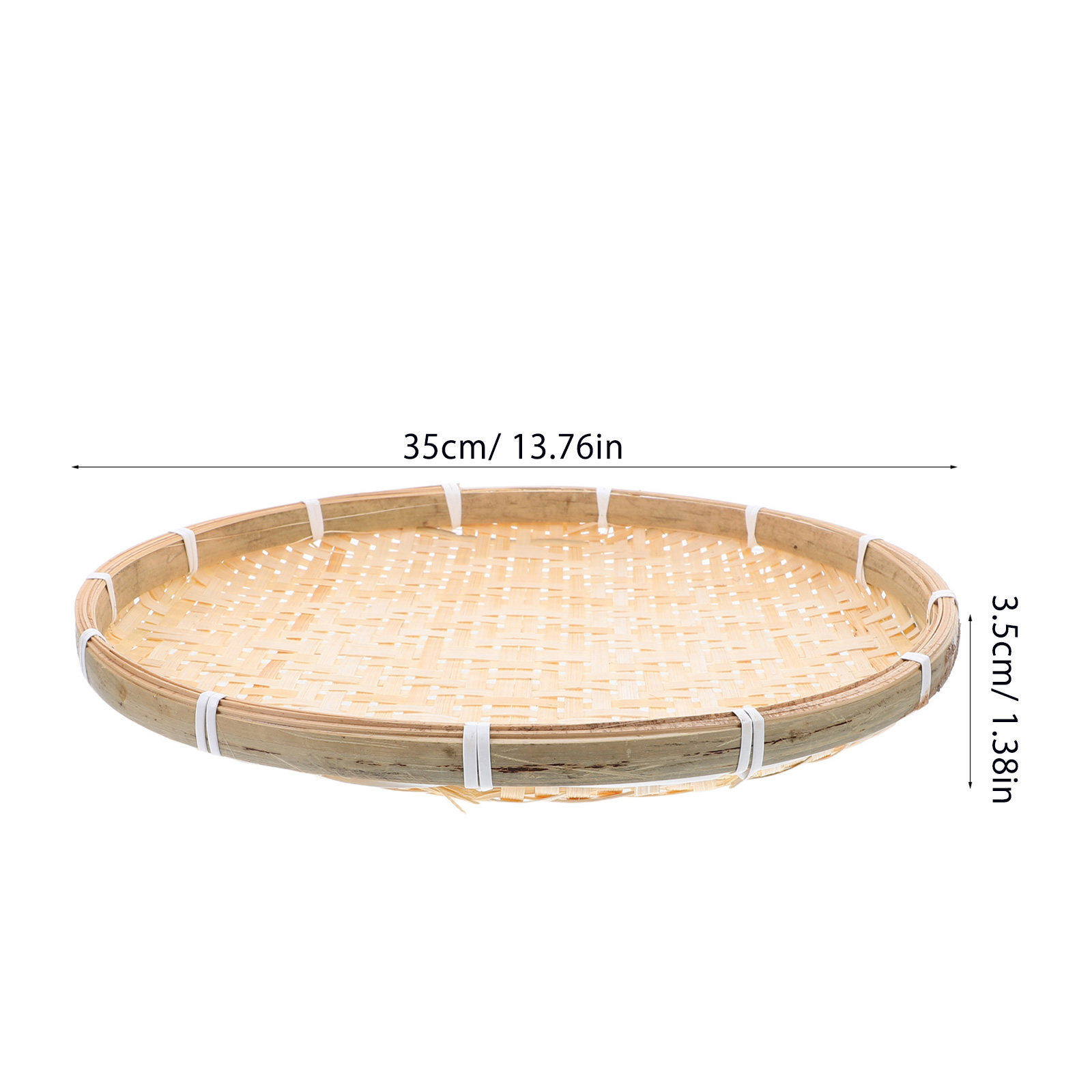 35Cm Round Bamboo Sieve Basket - огляд і ціна Dim Sum Basket