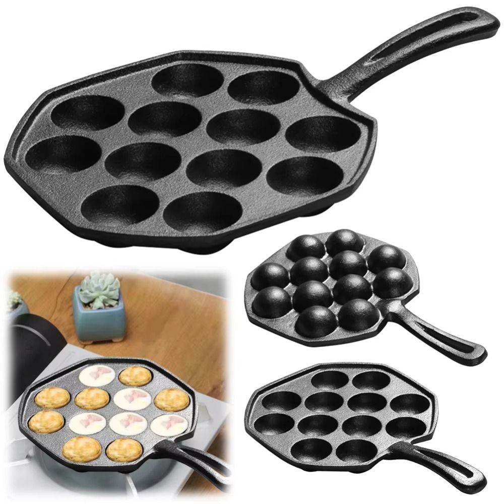 12 Holes Octopus Baking Mold C - огляд і ціна Takoyaki Grill Plate