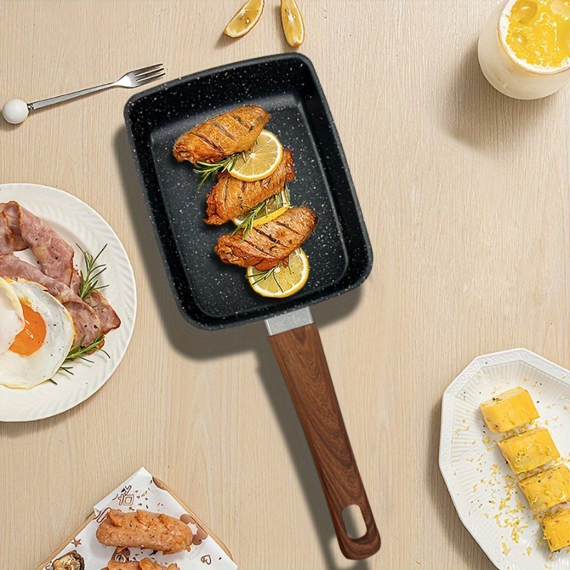 1PCS Egg Fry Pan Square Cast I - огляд і ціна Cast Iron Corn
