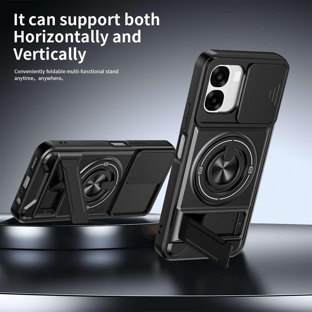Armor Phone Case For Oppo A6x  - огляд і ціна Taco Stand Holder