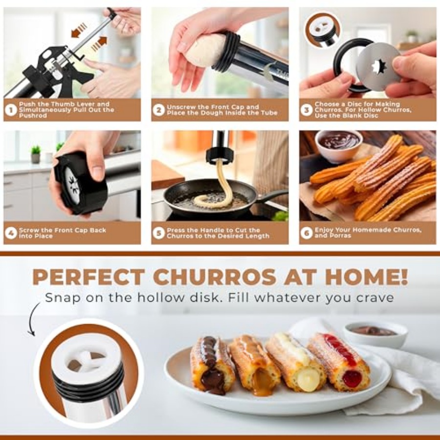 Churro Maker Machine and Sprit - огляд і ціна Churros Maker Gun