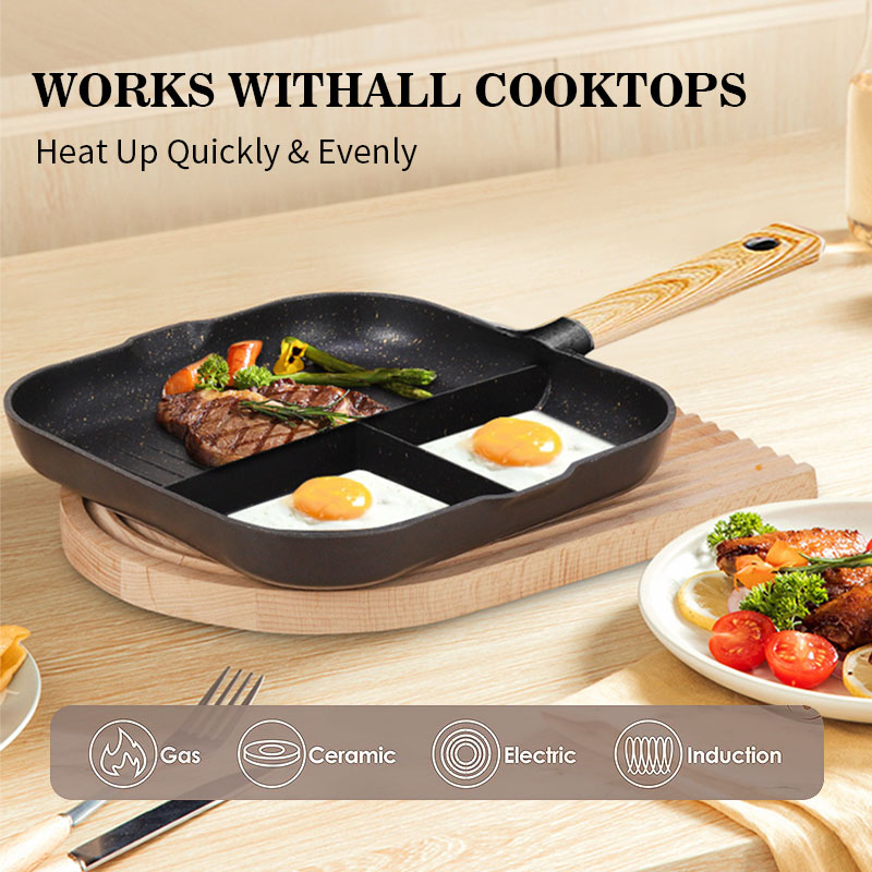 3 in 1 Frying Pan Aluminum All - огляд і ціна Egg Waffle Pan