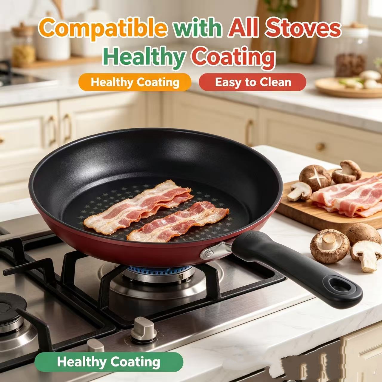 Premium Granite Non Stick Fryi - огляд і ціна Egg Waffle Pan