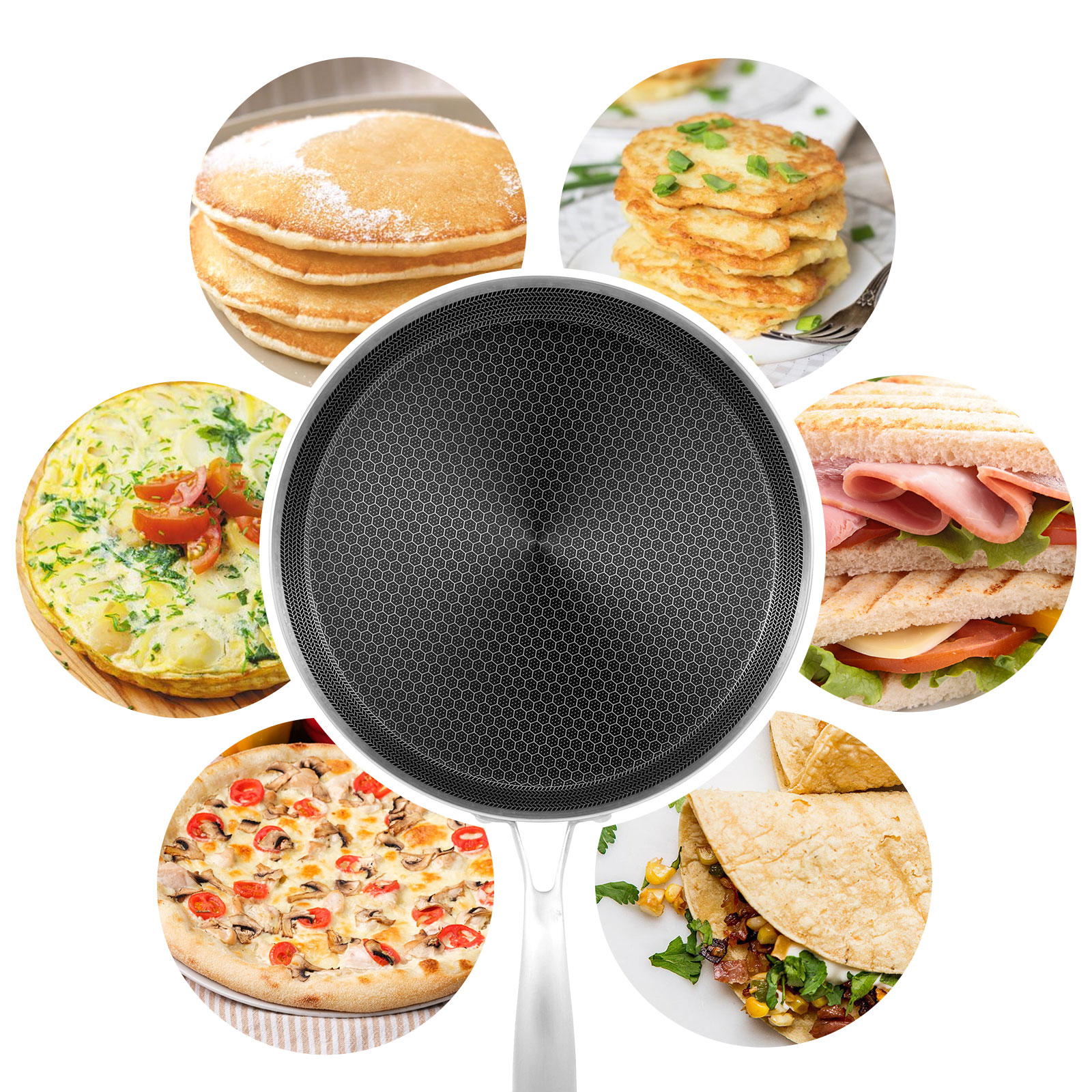 Stainless Steel Frying Pan Non - огляд і ціна Danish Pancake Pan