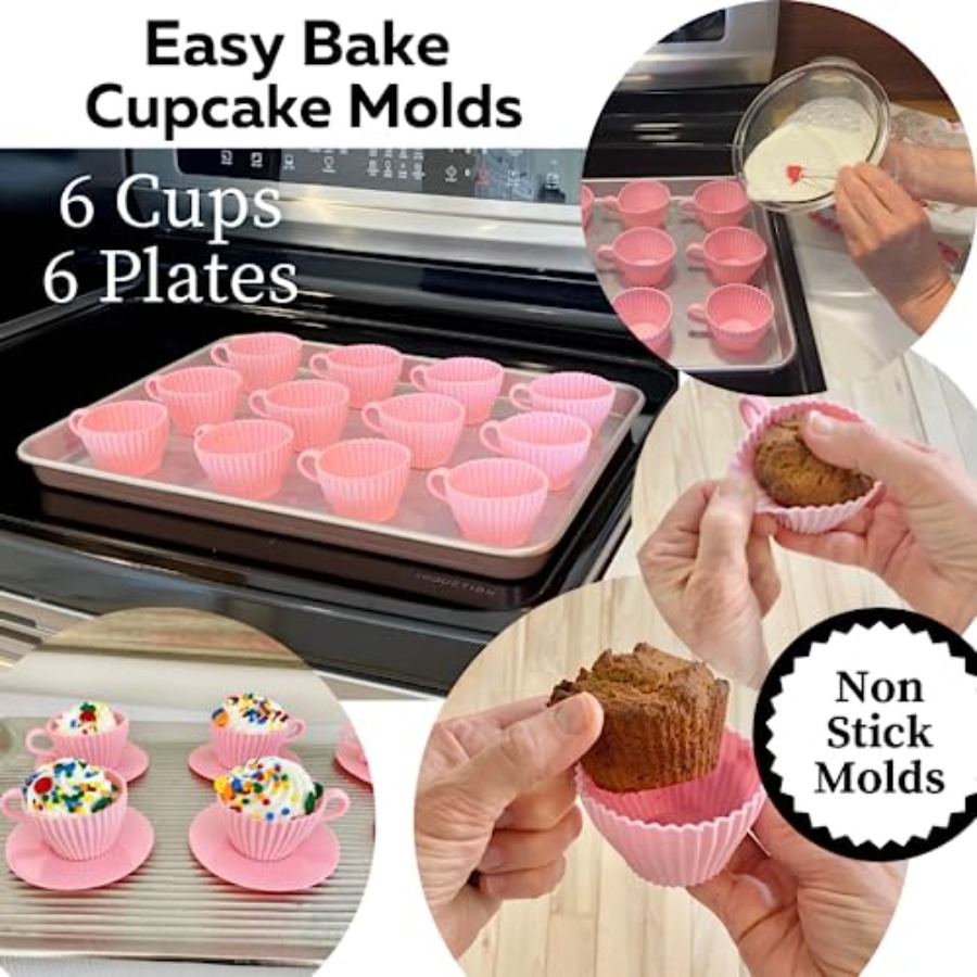 Silicone Teacup Set 12 Pc - Cu - огляд і ціна Donut Mold Silicone