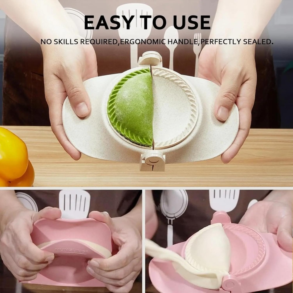 Dumpling Maker Set with Dough  - огляд і ціна Dumpling Press Set