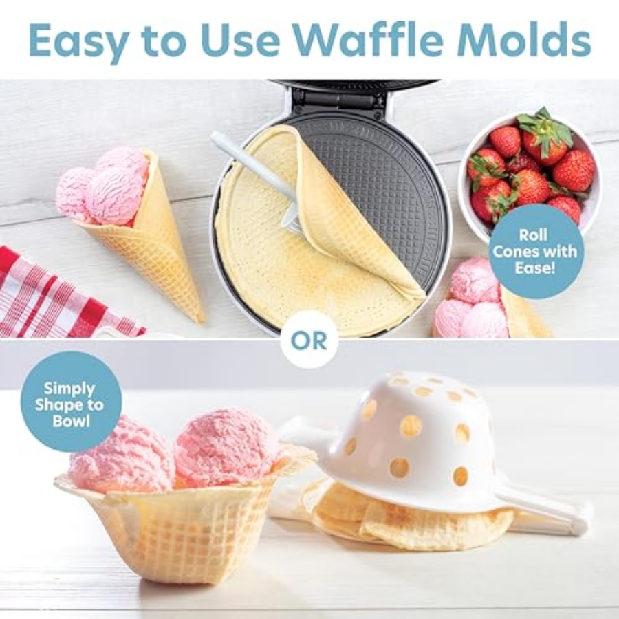 Waffle Cone and Ice Cream Bowl - огляд і ціна Waffle Cone Maker