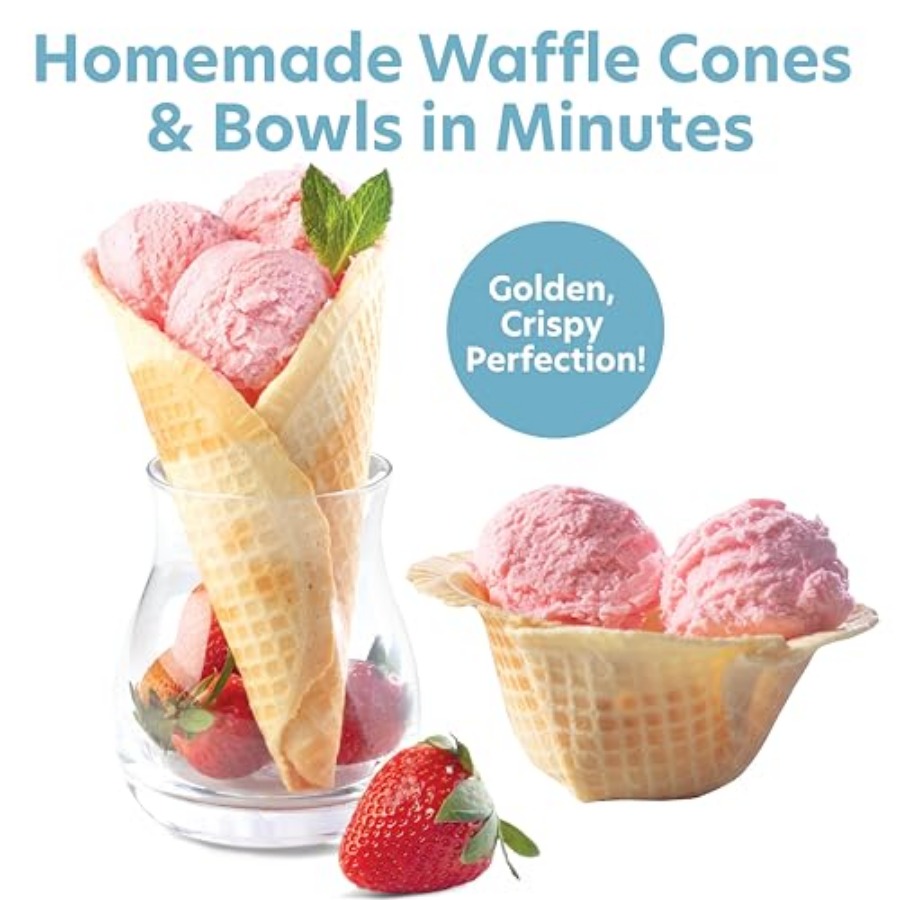 Waffle Cone and Ice Cream Bowl - огляд і ціна Waffle Cone Maker