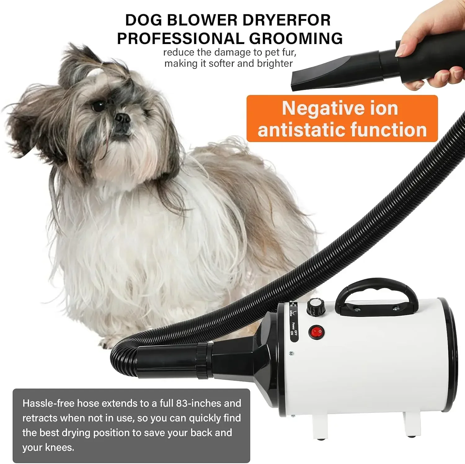 2800W Pet Hair Dryer for Dogs  - огляд і ціна Hot Dog Press