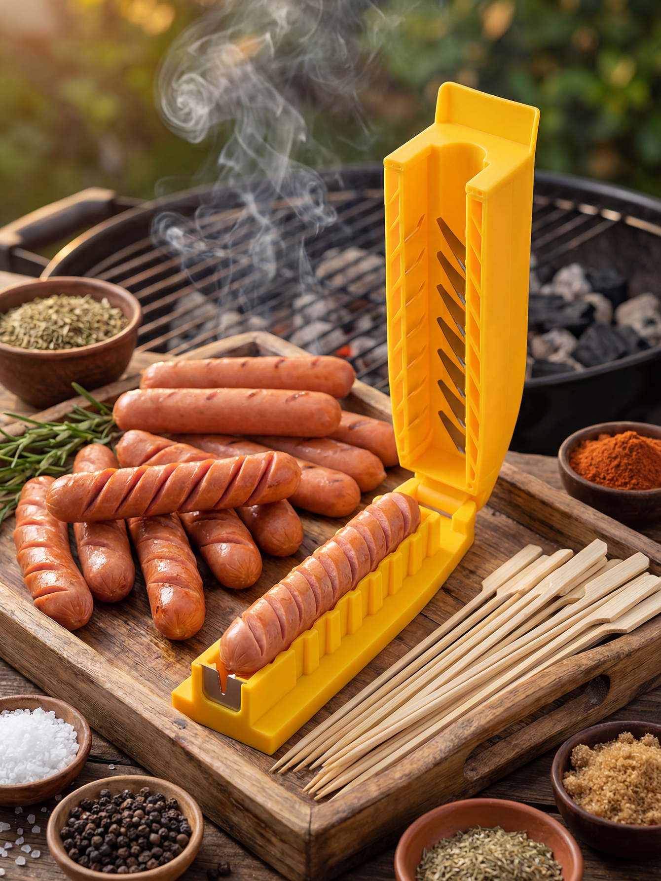 Manual Sausage Slicing Tool Re - огляд і ціна Hot Dog Press