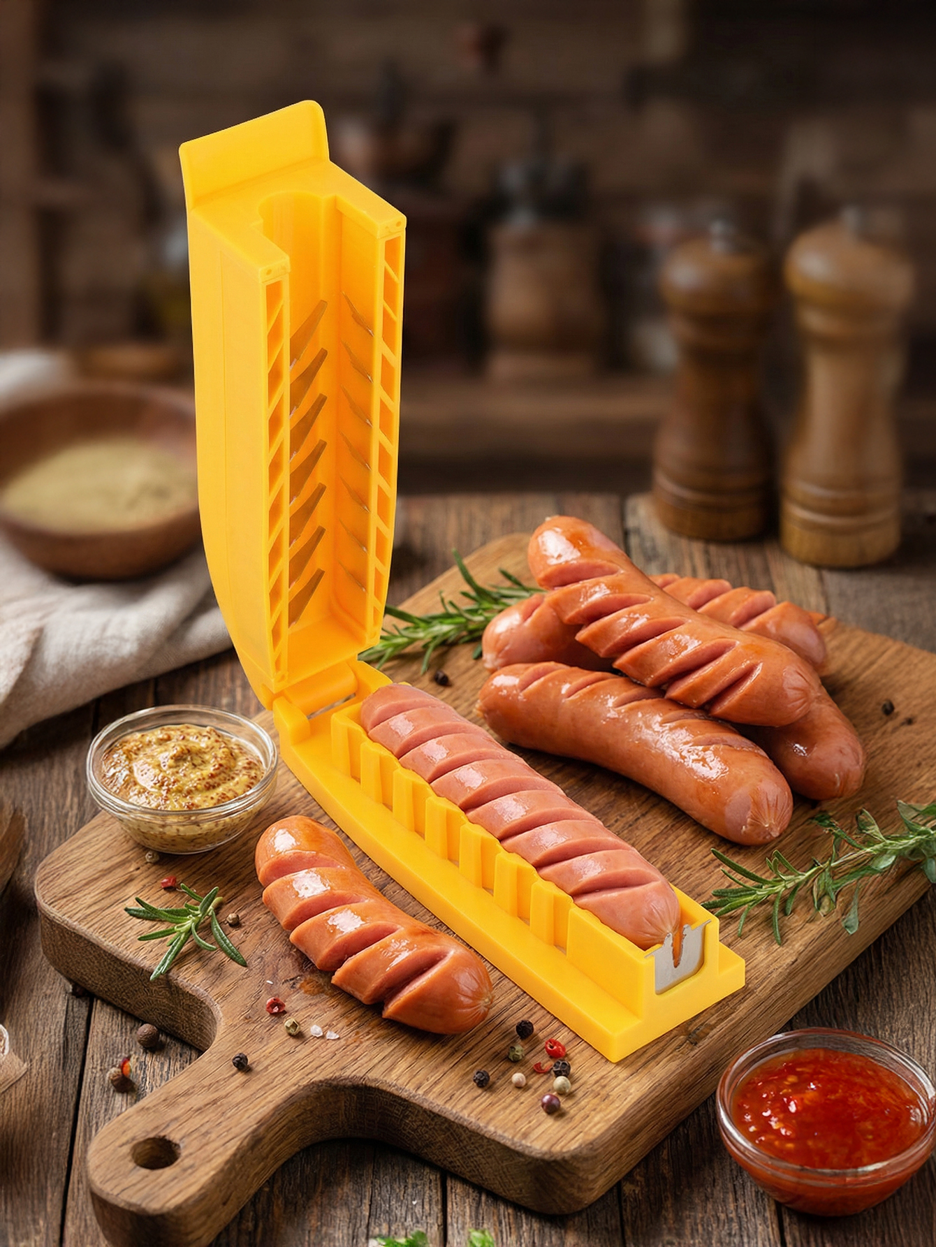 Manual Sausage Slicing Tool Re - огляд і ціна Hot Dog Press