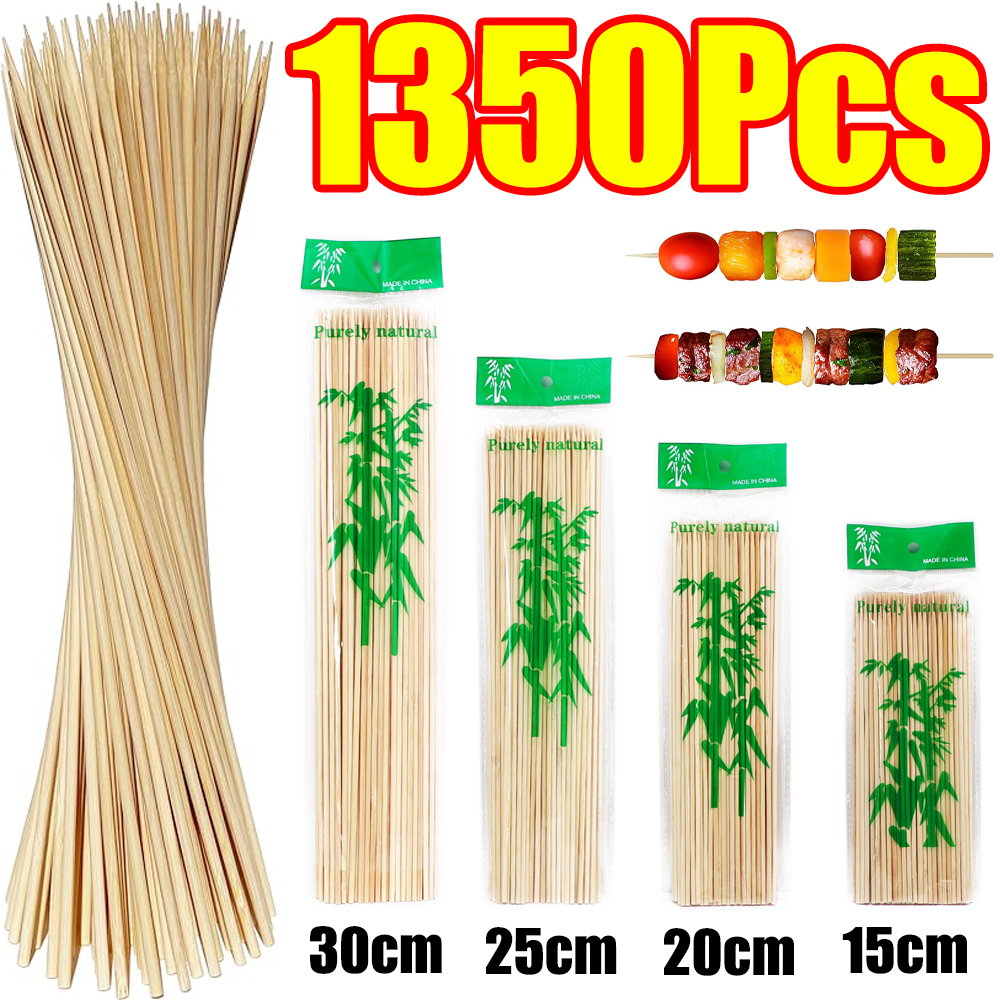 90-1350Pcs BBQ Skewers Bamboo  - огляд і ціна Corn Dog Stick