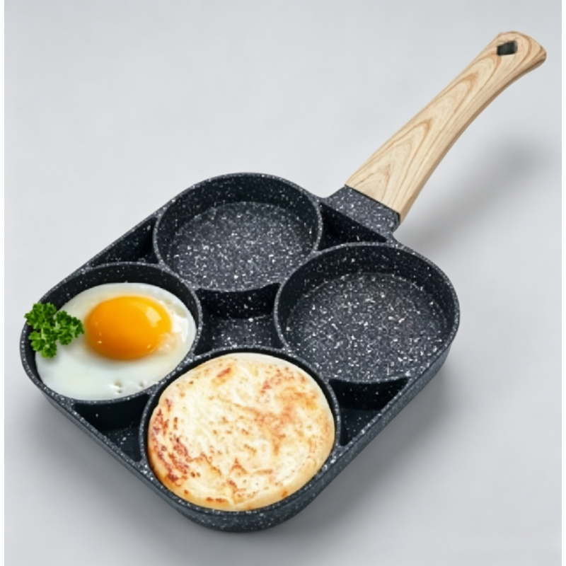 2/4-Hole Frying Pot Pan Thicke - огляд і ціна Mini Pancake Griddle